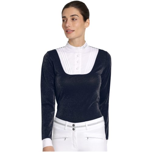 Show Shirt Tarah Longsleeve - Navy Glitter